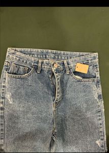 Wide Leg Denim Jeans