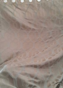 Beige Geometric Curtain Panel