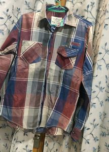 Plaid Print Long Sleeves Shirts