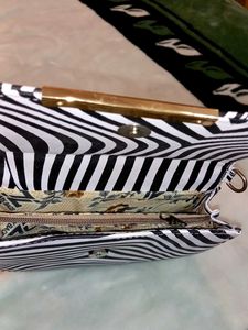 Striking Zebra Print Handbag