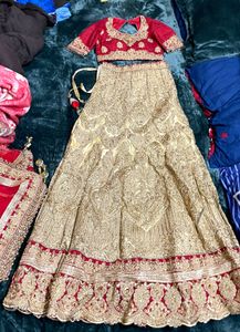 Red And Golden Lehenga❤️