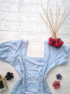 corset back pinteresty kurti🩵