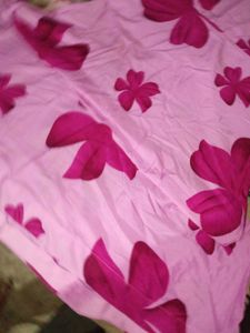 New Floral Print Pink Ethnic Gown