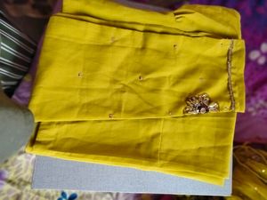 Mehendi Colour Suit Length -42inch With Salwar