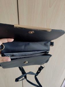 Black Quilted Crossbody Bag