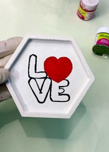 LOVE Hexagon Trinket Dish