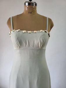 Vintage Pale Green Maxi Dress