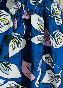 Blue Floral Tie-Front Sundress