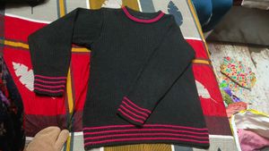 🤩Striped Black Knit Top Woolen