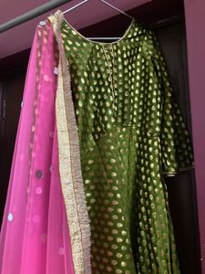 Anarkali kurta dupatta set