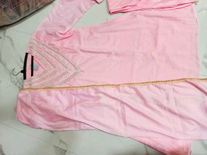 Elegant Pink Kurta 3 pscSet (s-xl)