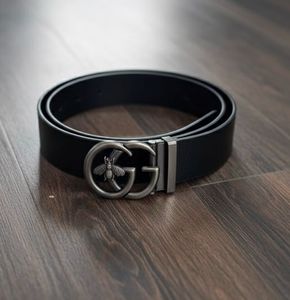 Gucci Black Leather Belt