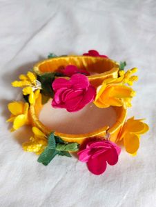Floral Haldi Bangles