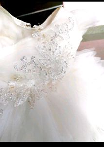baby girl party wear Frock for with hair bow