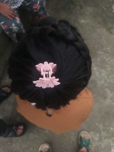 Cute Pink Flower Hair Clip