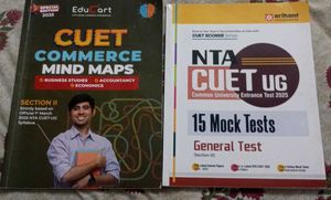 SET OF 2 BOOKS FOR CUET AND OTHER ENTRANCE EXAMS