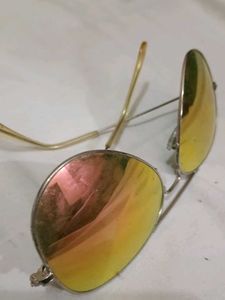 Rose Gold Aviator Sunglasses