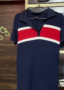 Striped Polo Top