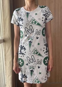 Mickey Print T-Shirt Dress