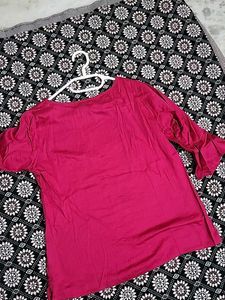Pink Embroidered Top