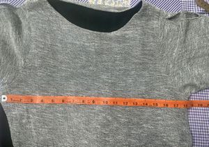 Grey &amp; Black Combination Layered Top