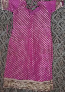 Pink Embroidered Kurta