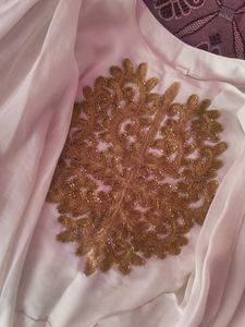 Elegant White Ethnic Gown