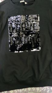 Black Sequence Sweatshirt