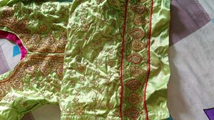 Green Embellished garara
