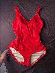 Red One Piece Swimsuit🥵❤️