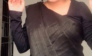 🎀Black &amp; Green Saree 🎀