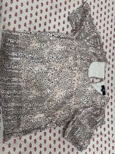 Printed Short Sleeve Top