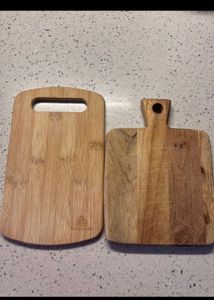 combo of chopping board with casserole