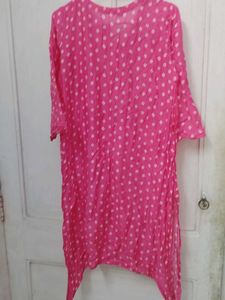 Pink Embroidered Kurta