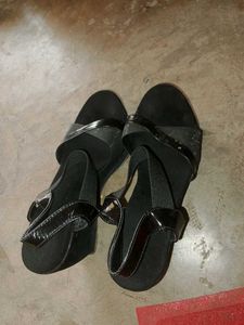Black Ankle Strap Sandals