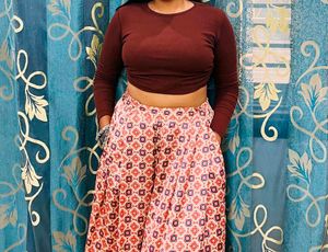 Brown Crop Top