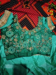 Green Party Wear Lehenga