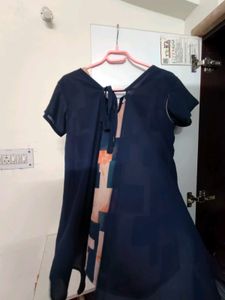 Blue Patterned Top