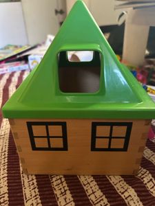 Wooden Ikea  Shape Sorter House