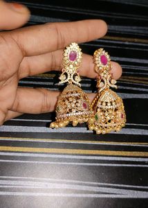 Big One Gram Gold Earrings