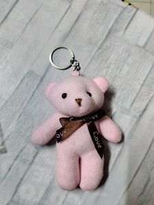 Combo Of 1set bracelet And Teddy Keychain.