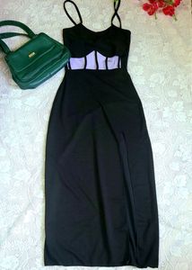 🥀bodycon Black Dress. Free Mug