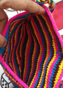 Colorful Striped Crossbody Bag