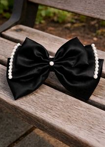 Pearl Embellished Hair Bow (pack of 1)