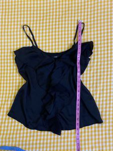 Black Ruffle Cami Top Bust 34-36