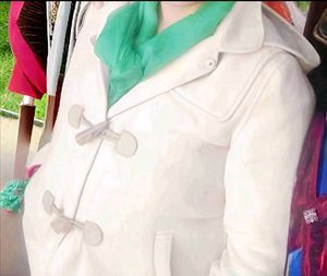 Beige Hooded Toggle Coat