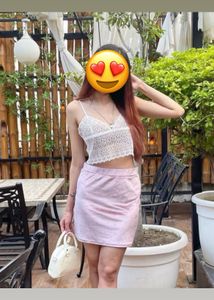 See Through Mesh Crop Top