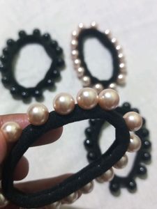 Pearl Rope Band Rubber Hair Accessory
