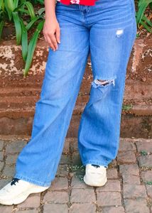 Ripped Light Wash Jeans