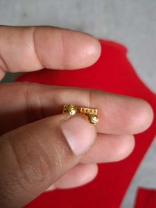 Square Stud Earrings Gold